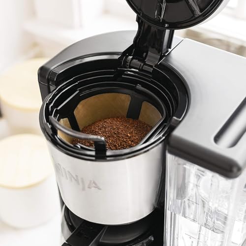 Ninja 12-Cup Programmable Coffee Maker, Thermal Extraction, Black/Stainless Steel (CE251)