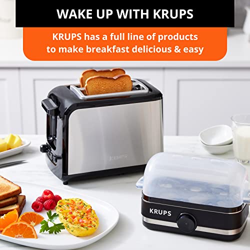 KRUPS 2 Slice Stainless Steel Toaster with Wide Slots